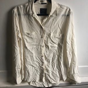 Abercrombie • Silk button-up top